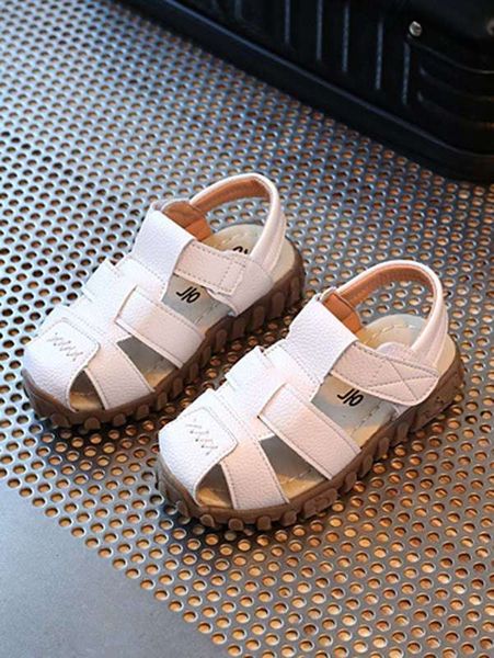 

toddler boys hook-and-loop fastener strap gladiator sandals she, Black;red