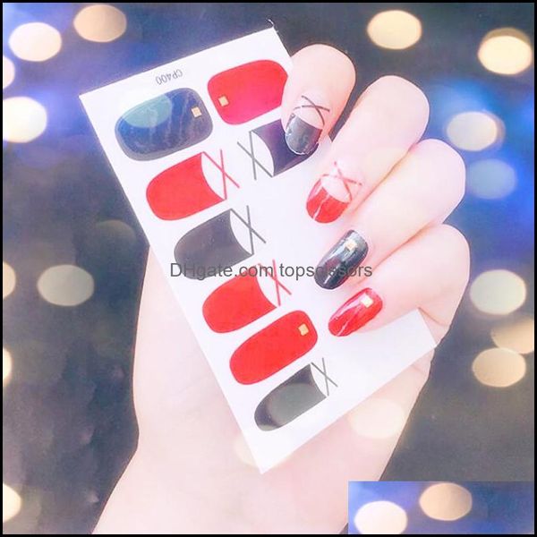 

nail art decorations salon health beauty new designs 3d fl er water transfer sticker decal slider manicure wraps tool tip decoratio drop d, Silver;gold