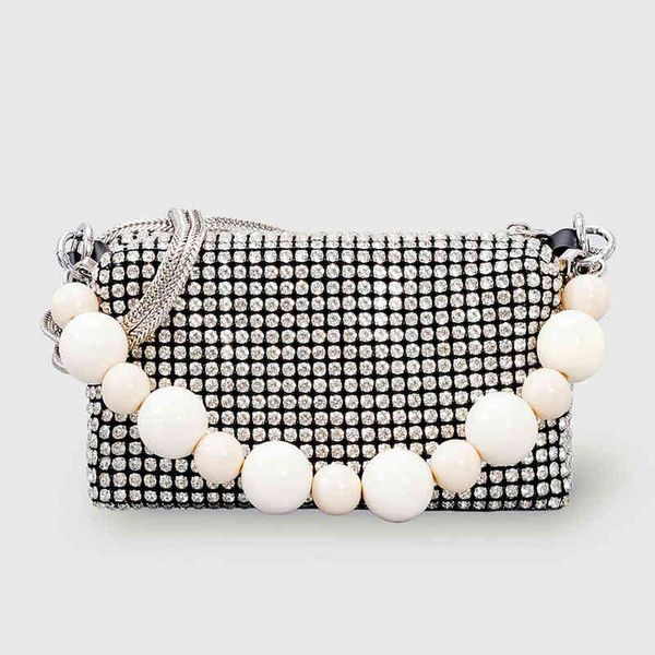 

evening bags party beading rhinestone women shoulder bags sparkle diamond ladies crossbody bag chain fashion luxury female clutch handbag 22