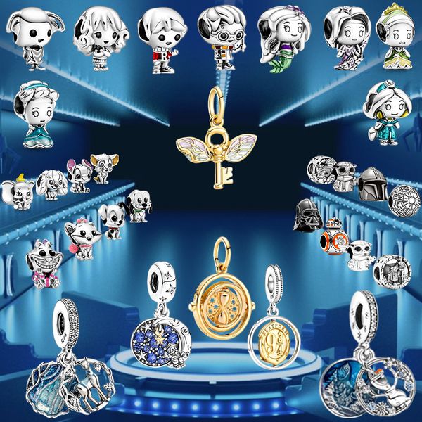 925 Gümüş Fit Pandora Charm 925 Bilezik Orijinal Bilezik Savaşı Sihirli Guardian Gümüş Takımlar Set Kolye Diy İnce Boncuk Takıları