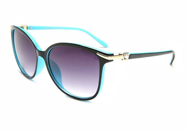 Óculos de sol de marca Óculos de sol ao ar livre Tons PC UV400 Farme Moda Clássica Senhoras Espelhos de óculos de sol de luxo para mulheres Quatro cores
