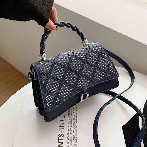 

popular ins net red female fashion version fashionable bright diamond portable small bag single shoulder factory store online