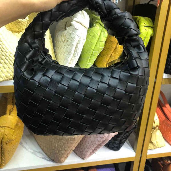 

original edition venetas's bottegass's luxurys handbags jodie knotted bevn&handbag women's bag woven cloud dumpling net red d