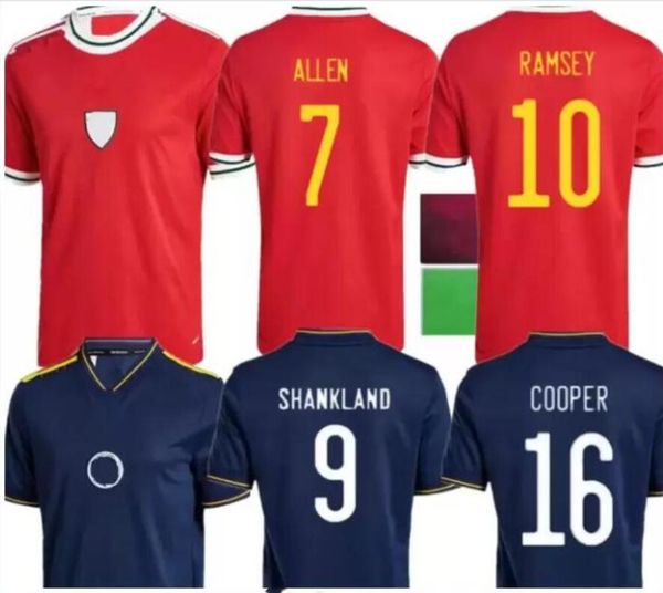 

s-3xl 22/23 wales scotland bale soccer jerseys allen mcginn lewis shankland findlay football shirts jmcginn mctominay robertson fraser adams, Black;yellow