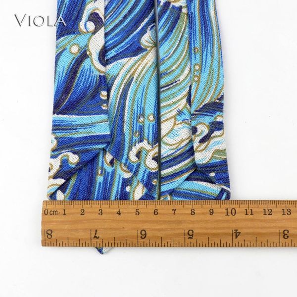 

cute linen cartoon duck cat bear tree 6cm printed animal tie for men narrow striped slim necktie gifts cravat accessories, Blue;purple
