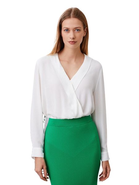 

motf premium viscose ruffle trim c93c#, White