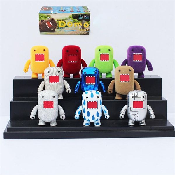 

domo kun action figures pvc toys domo movable figures 10pcs set box package225e