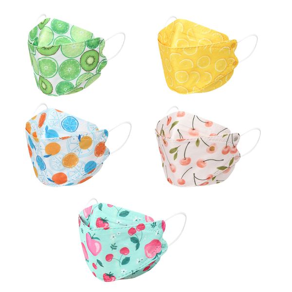 

disposable kf94 face mask with 4-layer filters and fruit print