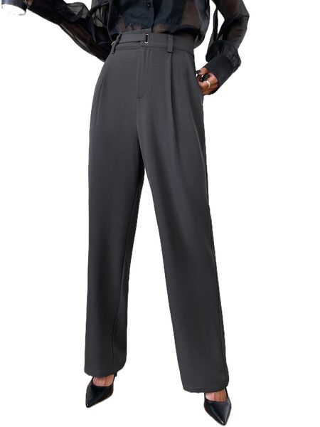 

dazy high waist fold pleated tailored pants 36kf#, White;black