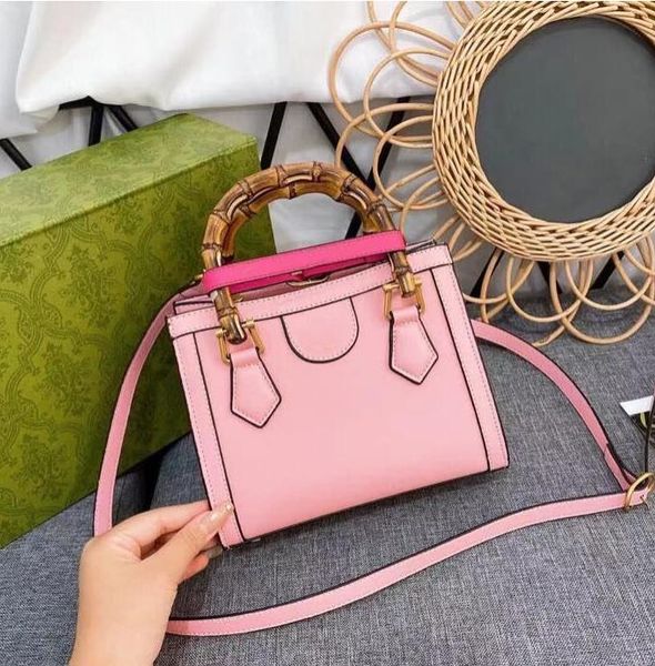 

5a + quality diana bamboo tote bag luxury designers handbag genuine leather shoulder bags womens handbags purse pochette