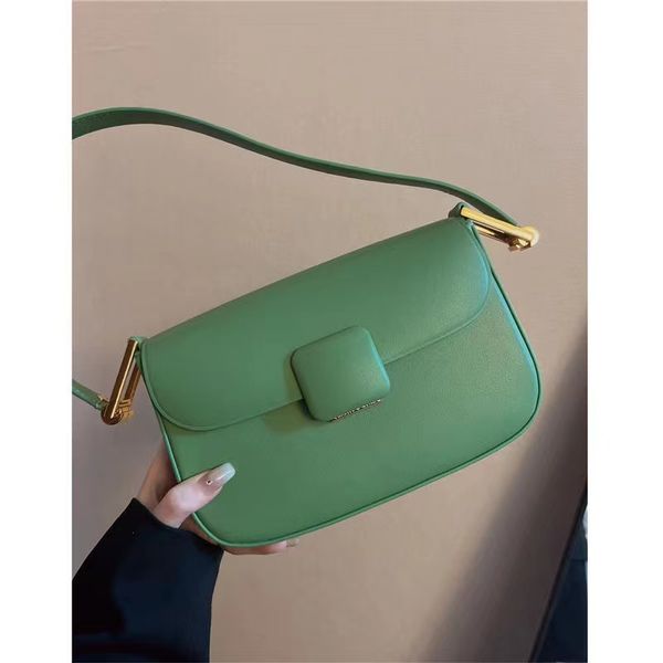 

fashion shoulder axillary bag square buckles decoration design women handbag bags