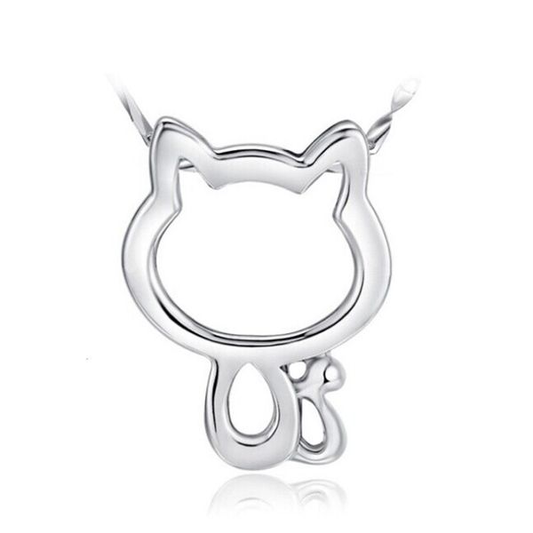 Collana gatto Donne simpatiche da donna piccola collana di girocollo a ciondolo con cagnolli da gattino da gattino da gattino da gattino da 17,7 