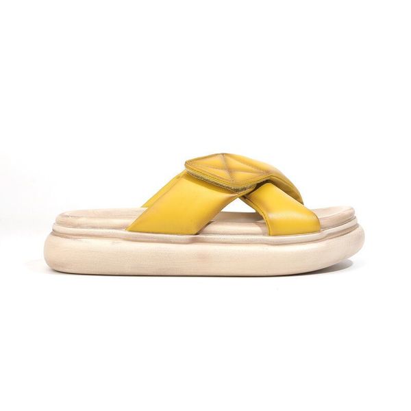

summer leather slippers female fashion wear fairy wind versatile thick bottom leisure outdoor shopping beautiful sandals, Black