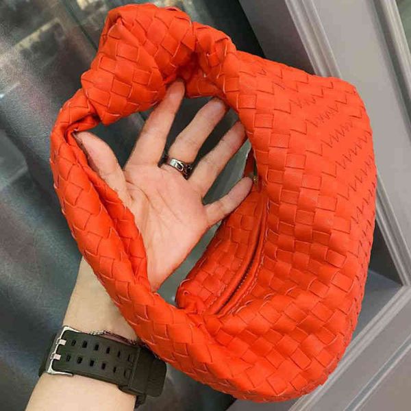

woven handbags venetas's designer bottegass's 2022jodie fashion cloud leather french retro holding pop mini women's bag forei