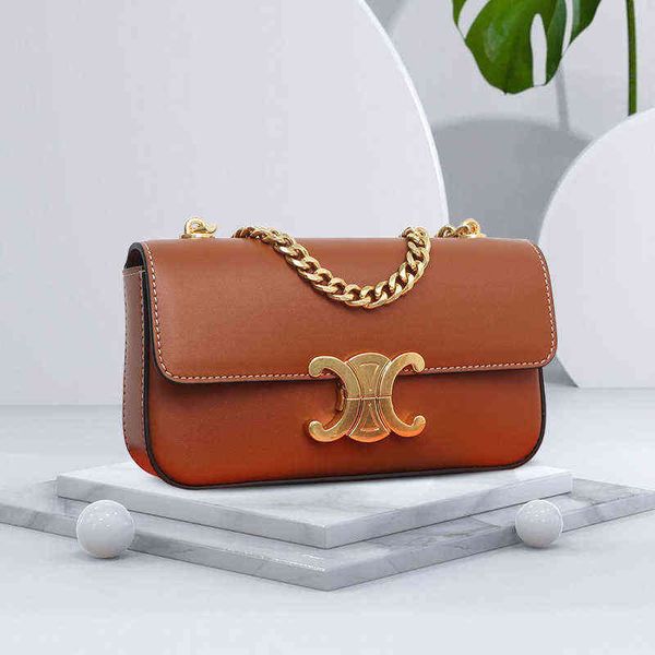 

factory online export designer trendy bags 2022 new arc de triomphe small square light luxury chain portable armpit leather one shoulder