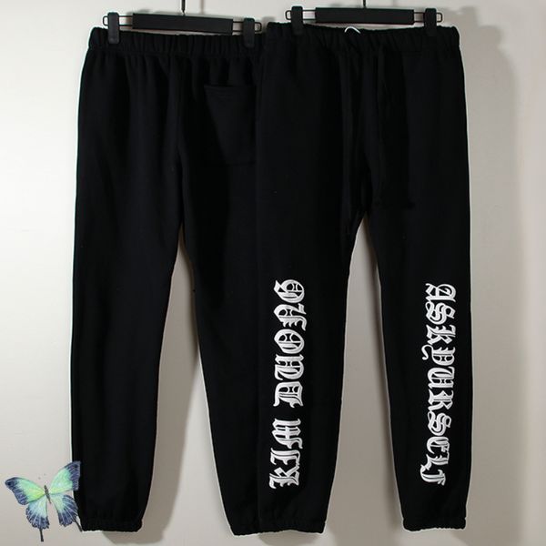 

foam print black 2022 sweatpants men's plus size pants, Black;brown