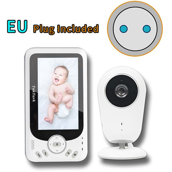 Vídeo sem fio de 4,3 polegadas Monitor de bebê Sitter portátil Baby Nanny Security Camera IR LED Night Vision Intercom