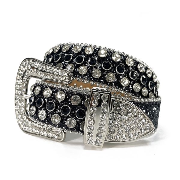 

western rhinestones belt cinto masculino ceinture homme cinturones para hombre diamond studded luxury fashion strap 220623, Black;brown