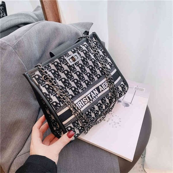

75% handbags outlet sale simple large capacity women's bag popular new fashion versatile one shoulder messenger net red tote bag