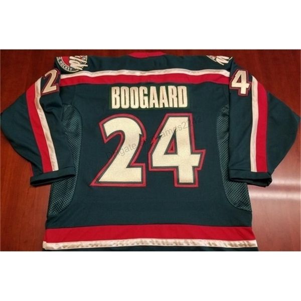 

nikivip custom men women younth retro #24 derek boogaard hockey jersey all stitched any size 2xs-5xl name or number vintage, Black