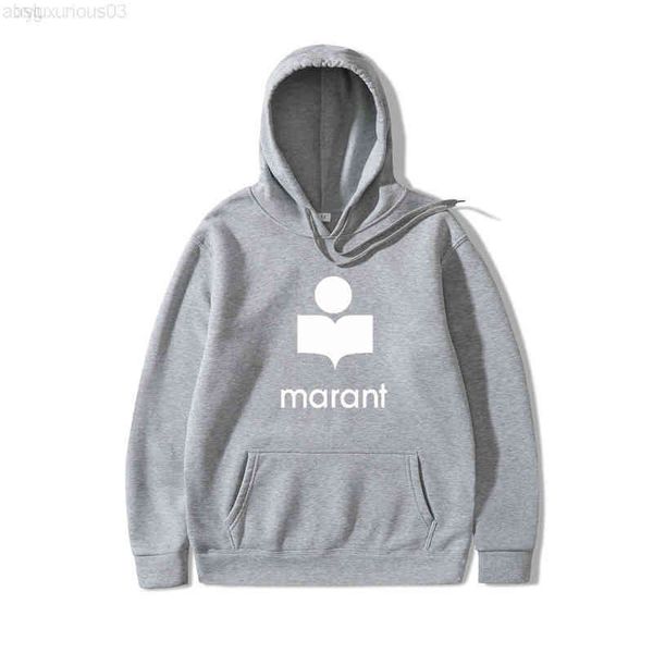 

hoodies marant hoodie sweatshirt hooded clothes streetwear harajuku fashion long sleeve hip hop cotton printing full, Black