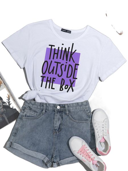 

slogan graphic r0cq#, White