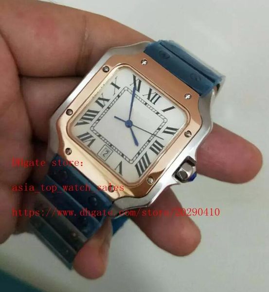 Fornecedor de fábrica Topselling mais recente estilo homens relógios de pulso 3a aço mecânico automático rosa ouro bezel 39mm discar branco data de auto qualidade dos homens