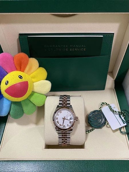

ew super factory luxury ladies watch 28mm roman m279171-0021 log digital stainless steel water resistant rose gold automatic mechanical watc, Slivery;brown