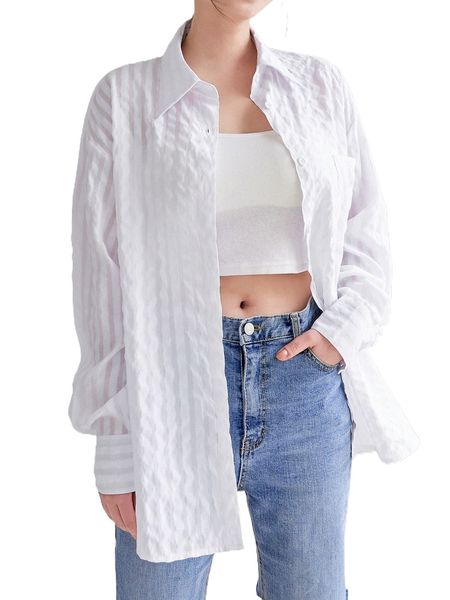

dazy patched pocket textured d.rop s.houlder b.louse g32m#, White