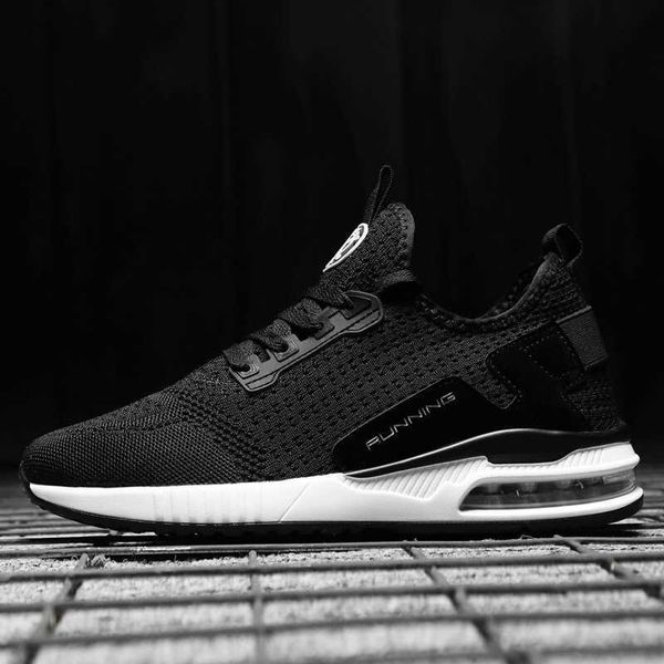 

men running shoe factory direct black color outdoor sneakers collection