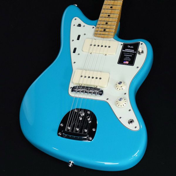 

professional ii jazzmaster maple miami blue electric guitar same of the pictures