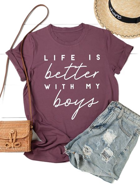 

plus slogan graphic tee u5rc#, Black
