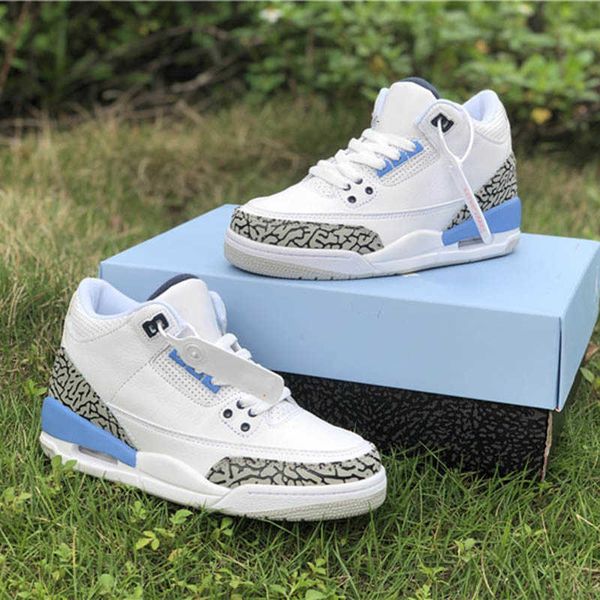 

3 unc white valor blue shoes ct8532-104 jumpman 3s iii men sports women basketball sneakers trainers