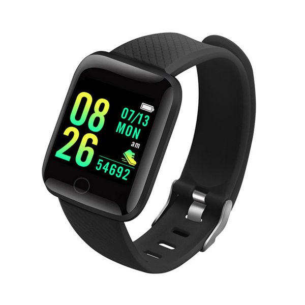 

smart watch sport blood pressure heart rate fitness tracker sleep message remind 116plus bracelet