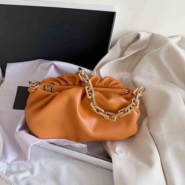 

venetas bottegas korean bag female minority design leather underarm high-grade foreign style single shoulder messenger cloudm ke70
