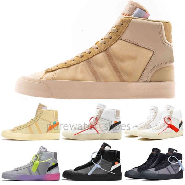 

off mid mens casual shoes grim reaper serena williams have a good game all hallow purple blazeres womens skateboard trainers sneakers pr8, Black
