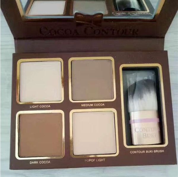 Palette di ombretti Faced Cocoa Contour, kit di evidenziazione per il contorno del viso cesellato alla perfezione