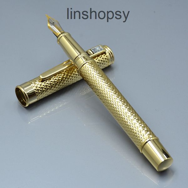 

crocodile m nib gold metal fountain pen school office stationery fashion writing ink pens for birthday gift nbpr