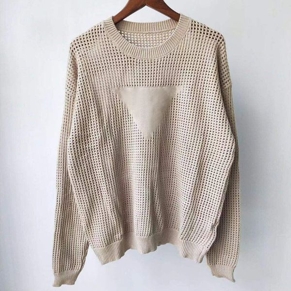 

designer pullover women's sweaters retro letter jacquard hollowed out crew neck jumper cardigans knitted cashmere sweater women, White;black