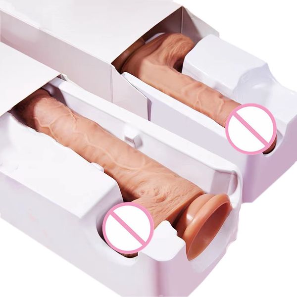 Weibliche Satisfiers sexy Spielzeug mit riesigem weichen Silikon-Saugnapf-Dildo für Frau Fake Dick Anal Butt Plug Masturbation Zubehör