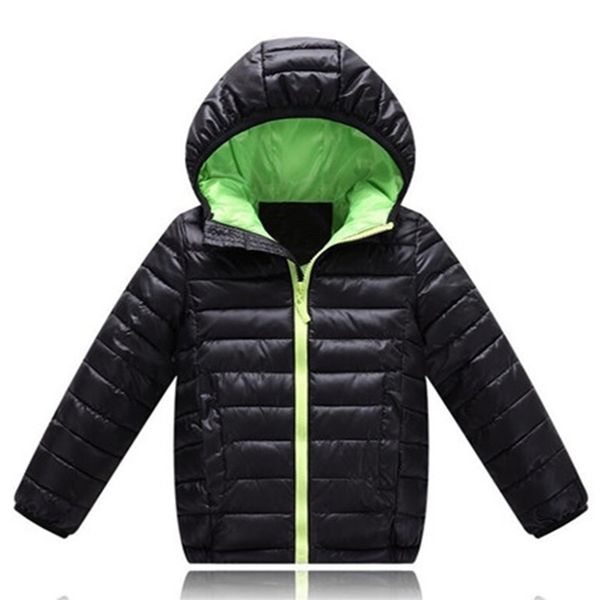 

baby boys jacket winter autumn jacket for boys hooded down jacket kids warm outerwear coat for baby boy clothes 2 to 10yrs lj201130, Blue;gray