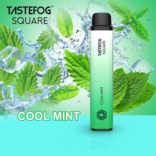 JC TasteFog Square recarregável 3500PUFFs Cool Mint Sabor Disponível Kit VAPE Cigarro eletrônico atacado