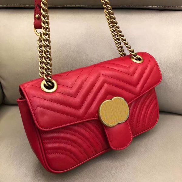 

2022 fashion marmont women luxurys designers bags 446744 real leather handbags chain cosmetic messenger shopping shoulder bag totes lady wal