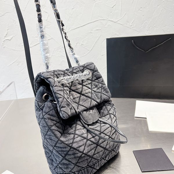 

bags women's backpacks large capacity denim quilted designer bags classic shoulder chain handbag 2022 designers handbags