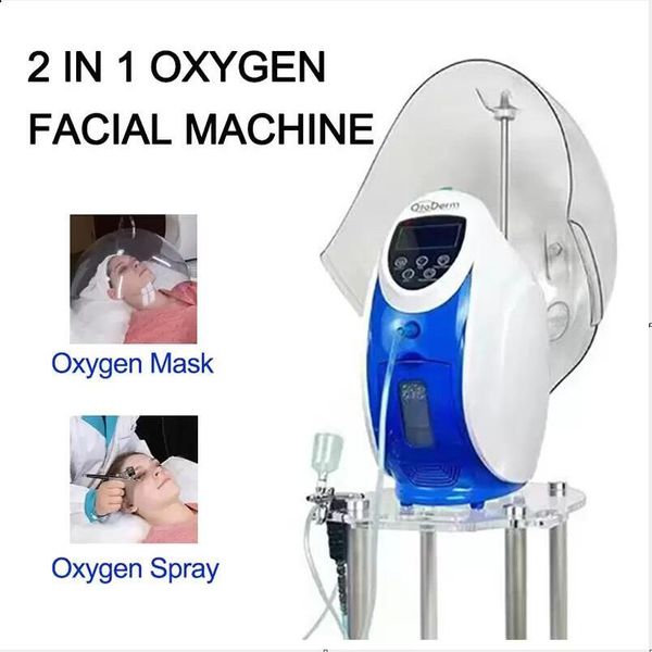 

directly effect o2toderm oxygen jet peel machine facial derma oxygen spray skin care rejuvenation water face therapy mask, Black;white