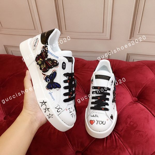 

2022 luxury designer shoe men casual shoes classic patent flat trainers genuine leather sneakers loafers athletic & outdoor size34-45, Black