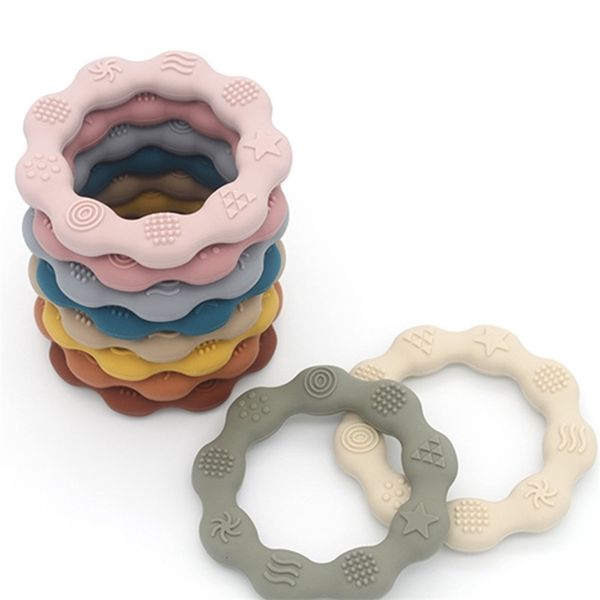 

baby teether health care molar toy tactile cognition food grade silicone born grip teething toys baby shower gift bpa 220815