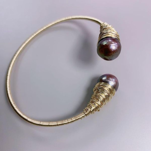 Bangle Fashion Fashion Commande Gold Charm Red Natural Pearl Open Bracelet для женщин -рождения девочки день рождения уникальные подарки Pulseras Moda 2022 Sale Sl1019Bangl