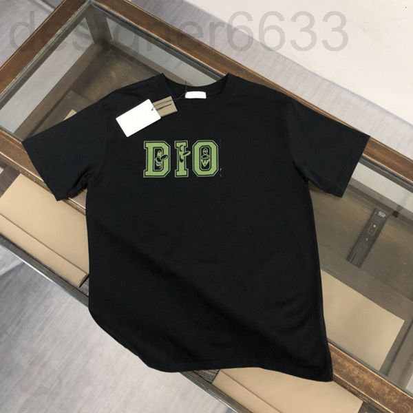 

men's t-shirts designer ins fashion summer cd lettered printed dijia short sleeve t-shirt hoodless slim fitting round neck half t9uk, White;black