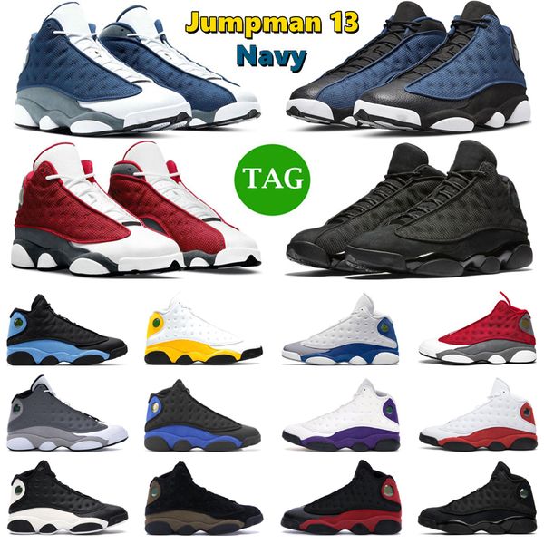 

og 13 basketball shoes men women 13s flint navy university blue del sol court purple hyper royal black cats mens trainers sport sneakers